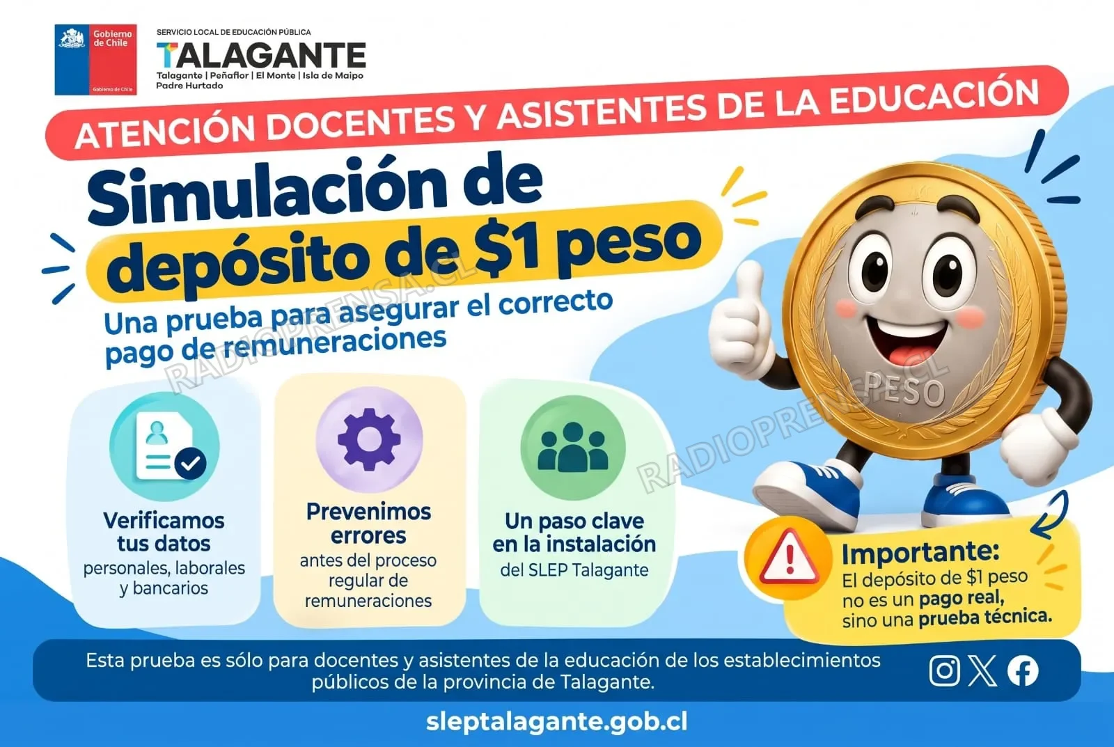 SLEP Talagante realiza la “Prueba del Peso” antes del traspaso educativo