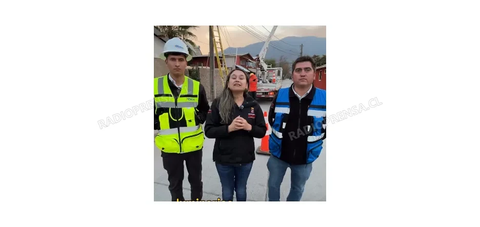Alhué inicia masivo recambio de luminarias LED para reforzar la seguridad de vecinos