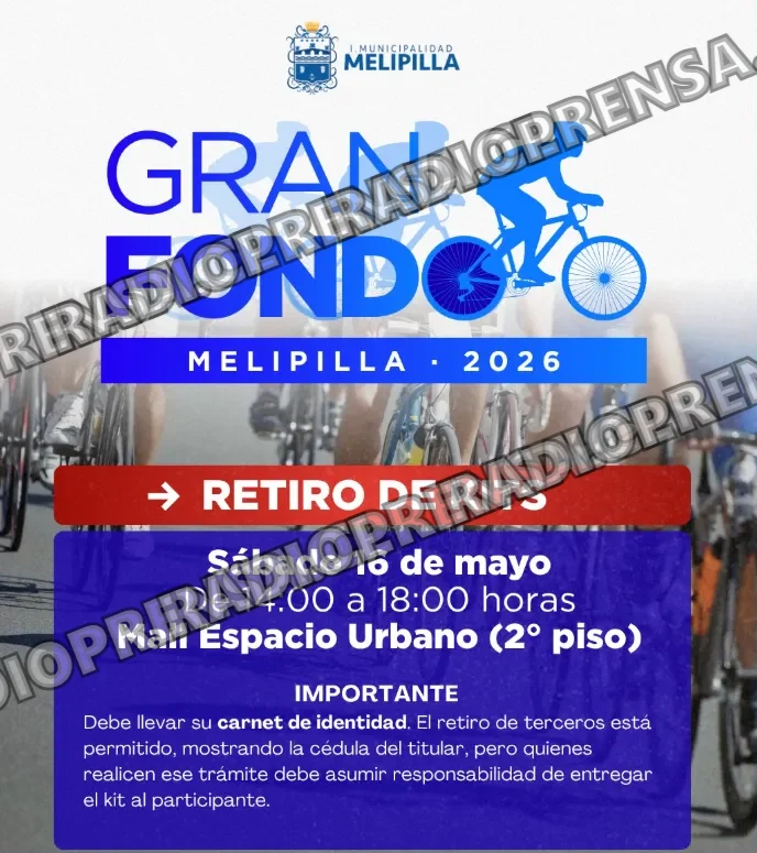 Mañana se llevará a cabo competencia ciclística en Melipilla