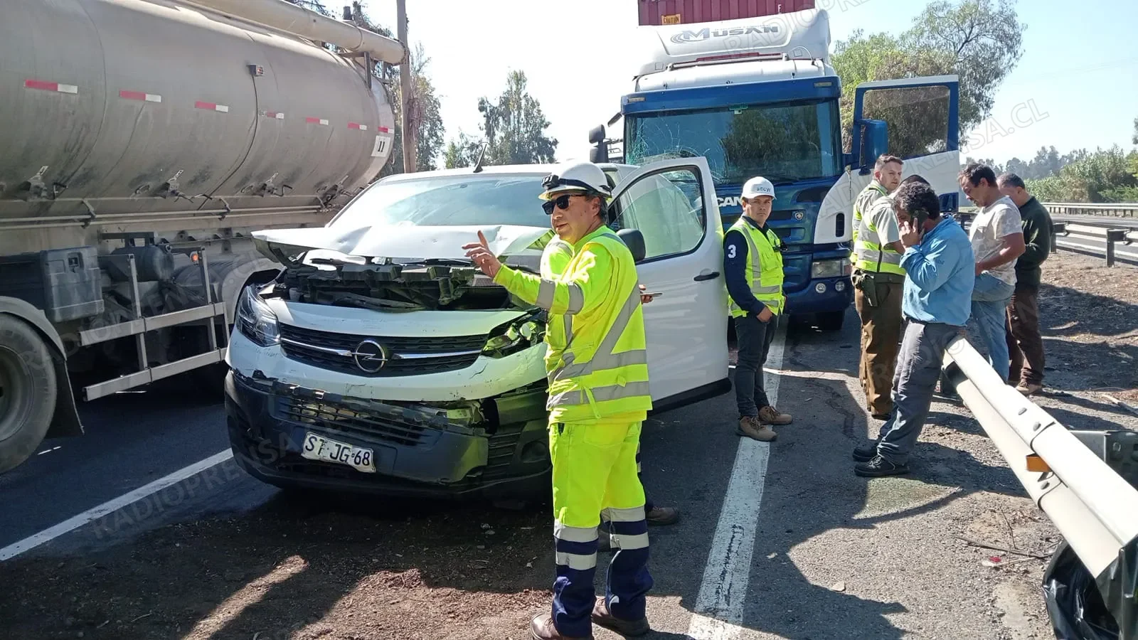 Accidente en Ruta 78 en Talagante movilizó a equipos de emergencia