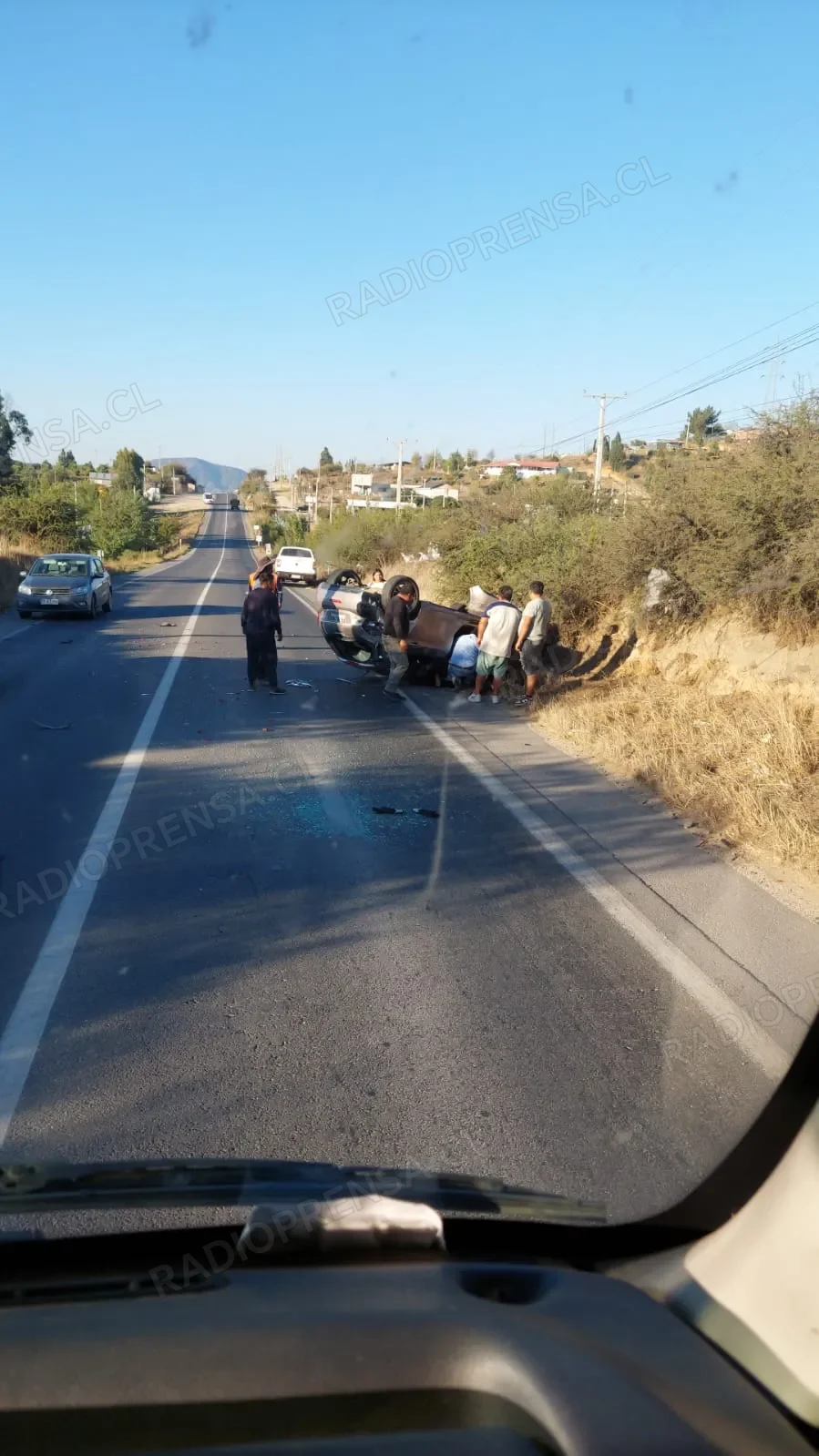 Accidente de tránsito en Ruta G-60 deja dos personas lesionadas