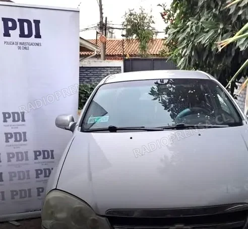 Vehículo robado es recuperado por la PDI en Talagante: dos detenidos quedaron a disposición de la justicia