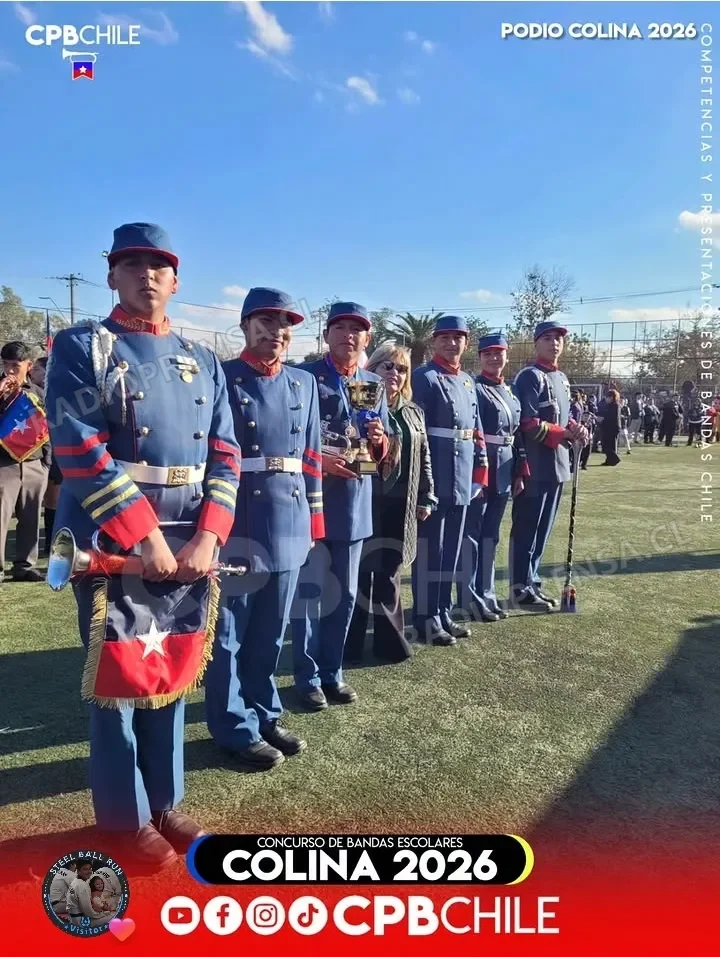 Banda batallón Melipilla, del Liceo Bicentenario Politécnico obtiene premios en competencia de bandas