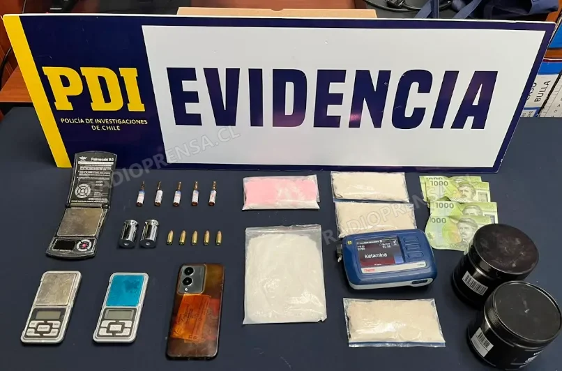 PDI San Antonio detiene a imputado por tráfico de ketamina y fentanilo