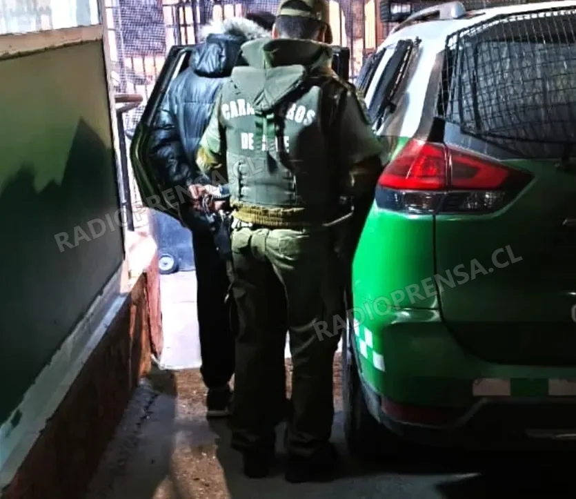 Carabineros de El Paico detuvo a sujeto por robo en lugar no habitado