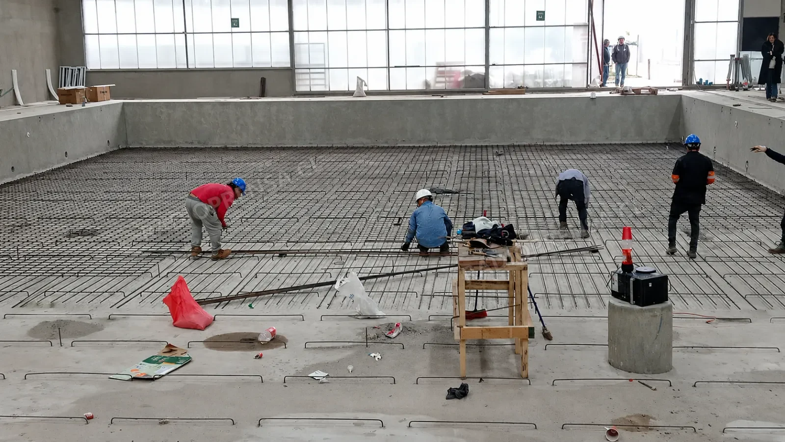Concejo Municipal de Talagante inspecciona obras de reparación de piscina olímpica temperada