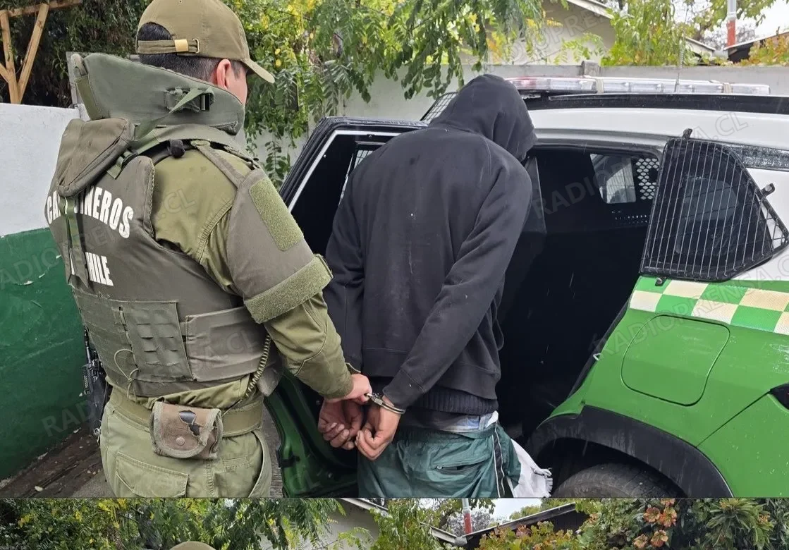 Carabineros de Isla de Maipo detuvo a tres hombres por robo en lugar no habitado