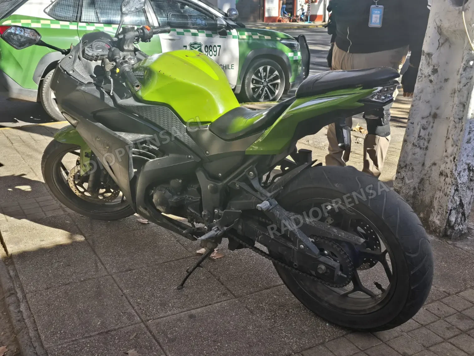 Detienen a motociclista que circulaba en vehículo robado por las calles de Isla de Maipo