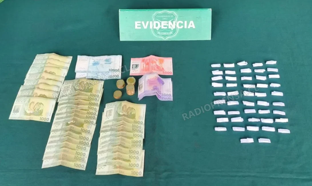 Carabineros detiene a dos individuos por microtráfico de drogas en sector poniente de Melipilla