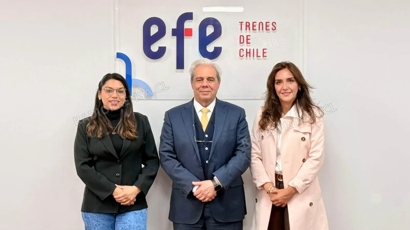 Municipio de El Monte y EFE revisan avances de las obras de la futura estación del tren a Melipilla