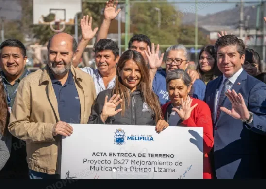 Proyecto financiado por SERVIU permitirá renovar multicancha en población Obispo Lizama