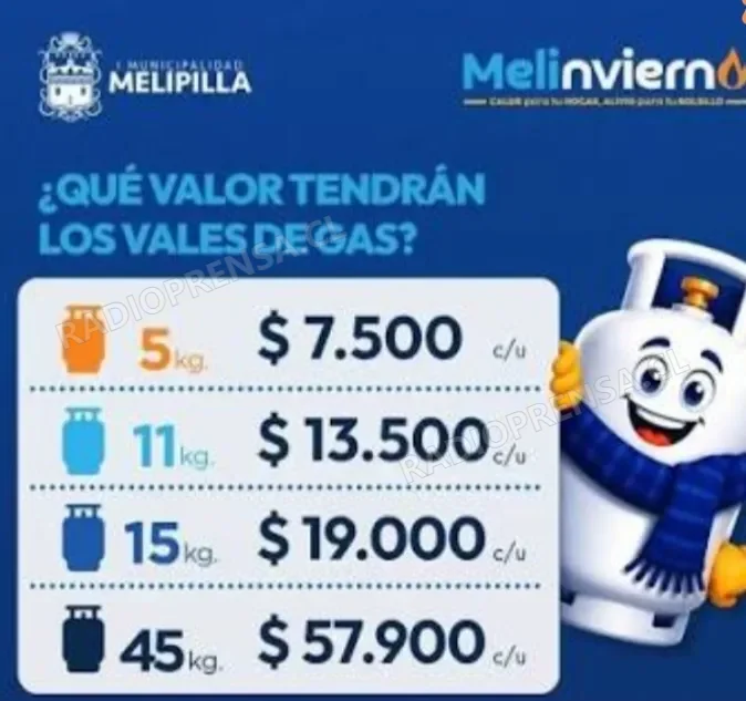 Municipio de Melipilla espera retomar venta de vales de gas durante los próximos días