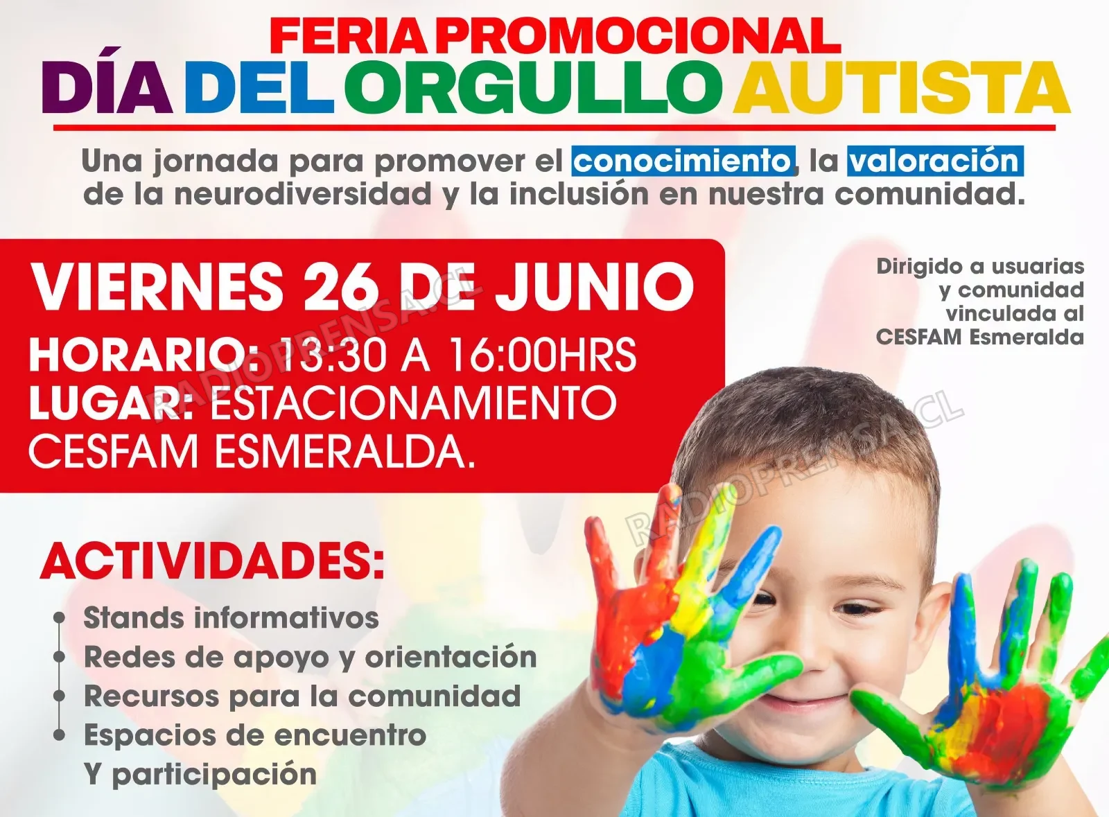 Talagante conmemora el Día del Orgullo Autista con feria abierta a la comunidad