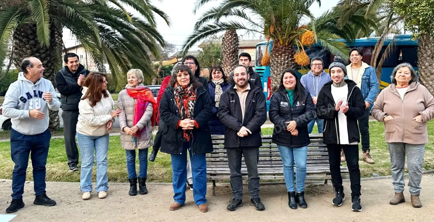 Alcalde Sebastián Rosas da inicio a proyecto de recambio de luminarias en plazas del sector oriente de Talagante