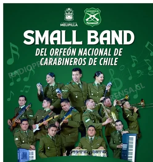 Small Band del Orfeón de Carabineros ofrecerá concierto gratuito este viernes en Melipilla