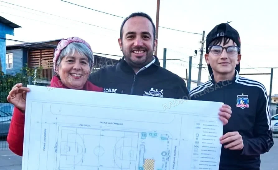 Alcalde de Talagante entregó terreno para proyecto de mejoramiento urbano en Villa Las Hortensias