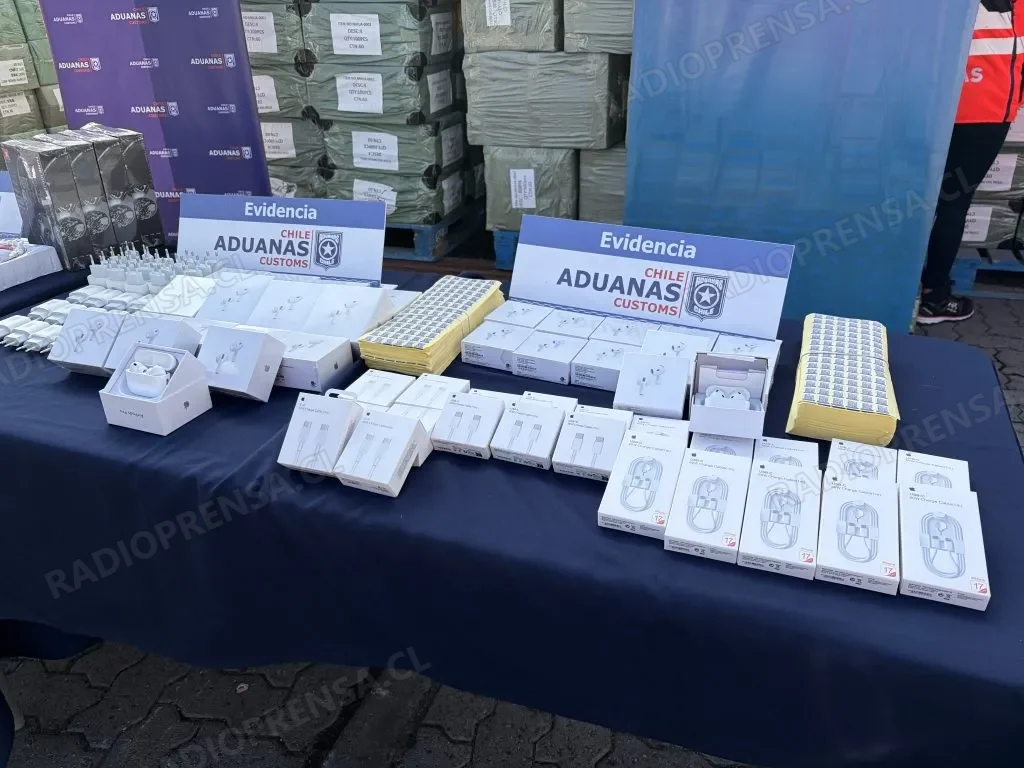 Aduanas de San Antonio detectó millonario cargamento de tecnología de contrabando oculto en contenedor