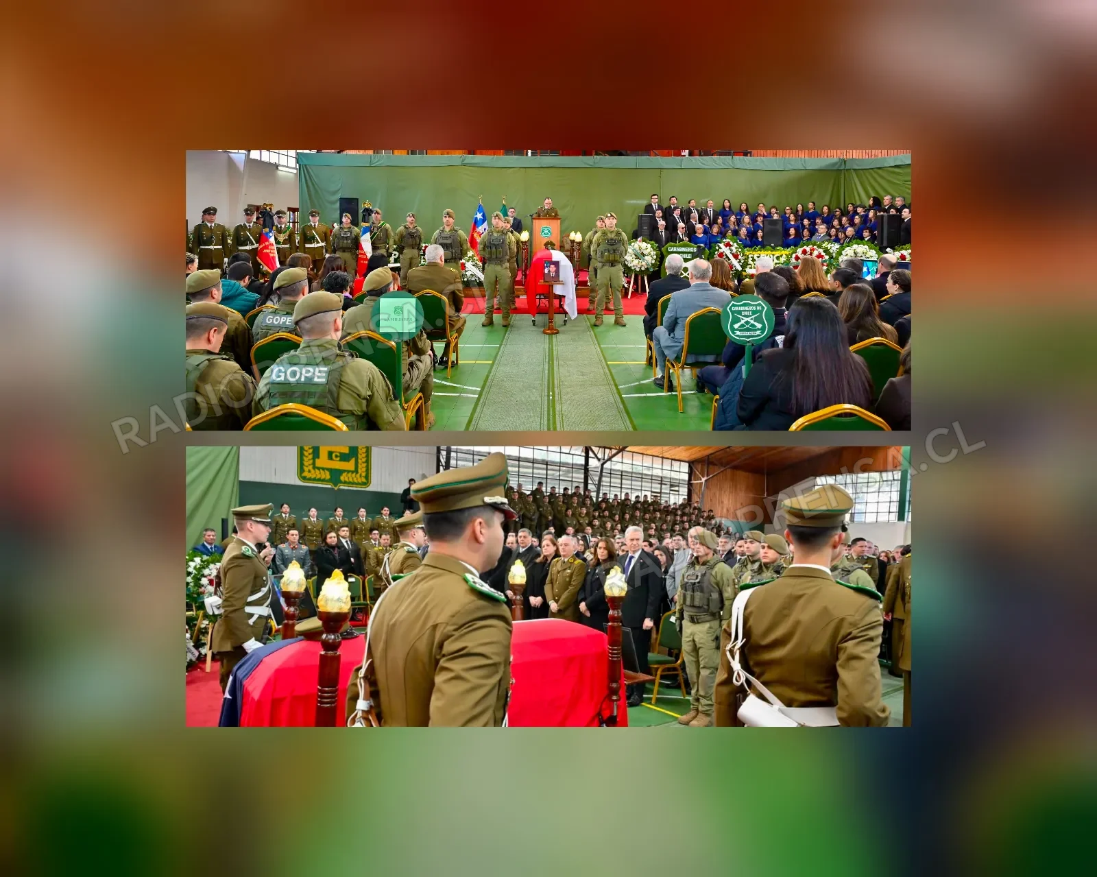 Carabineros despide a Marcos Cosme con ascenso póstumo y homenaje institucional