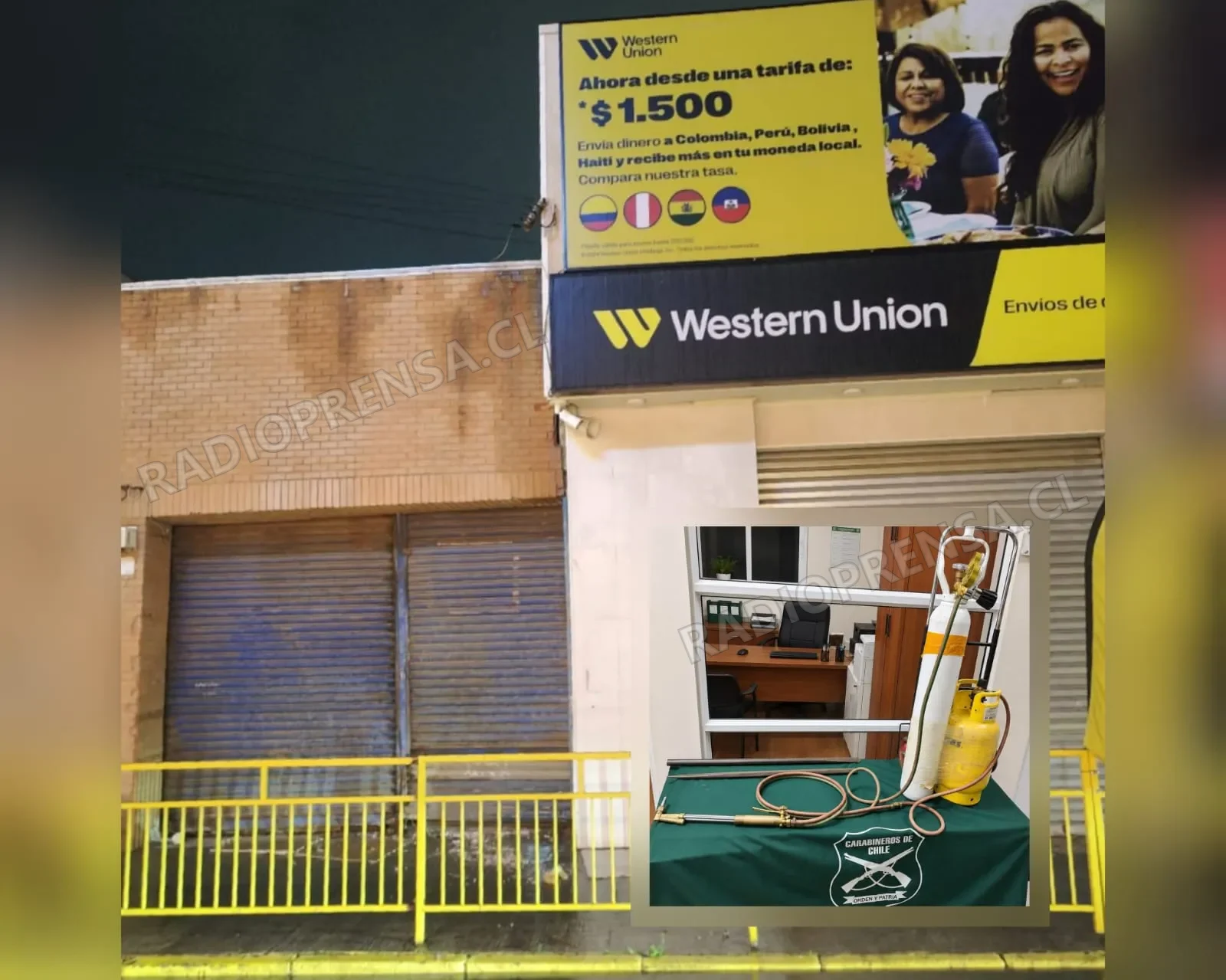 Cuatro detenidos tras frustrado robo a casa de cambio frente a Mall Espacio Urbano de Melipilla