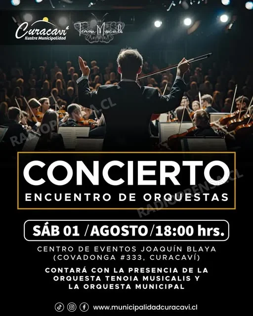 Curacaví invita a la comunidad a disfrutar del Encuentro de Orquestas este sábado
