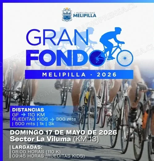 Melipilla se prepara para el "Gran Fondo 2026": Una fiesta del ciclismo en el corazón de La Viluma