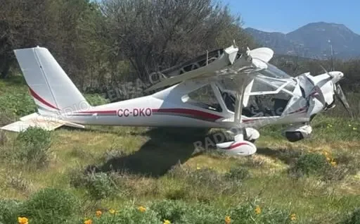 Avioneta cayó en sector Cuesta Barriga de Curacaví y no dejó personas heridas