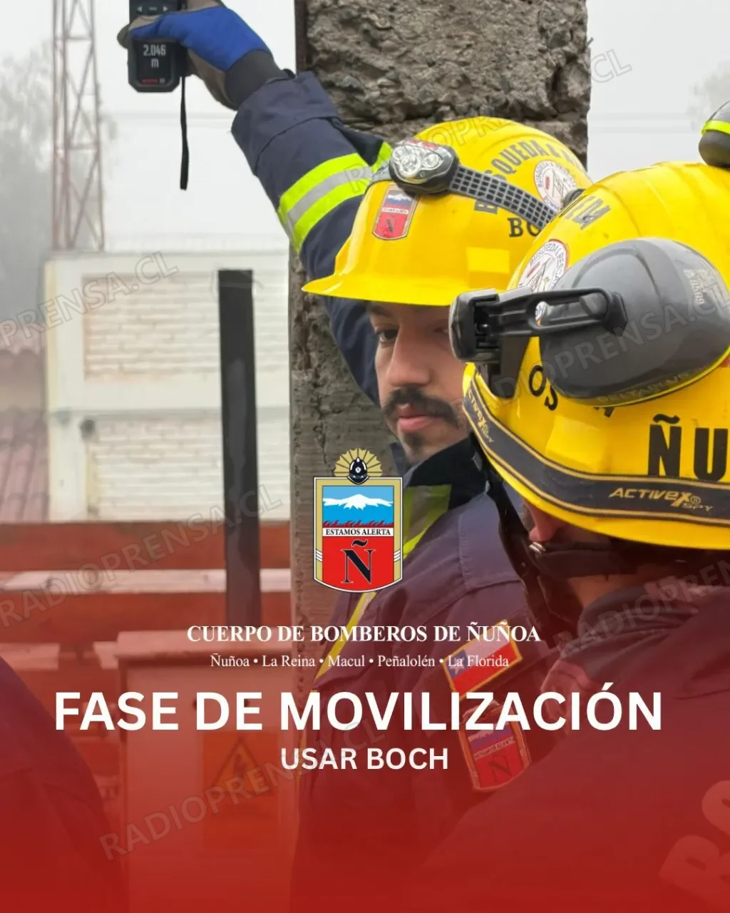 USAR Chile parte esta tarde a Venezuela con 45 bomberos y 12 toneladas de equipamiento