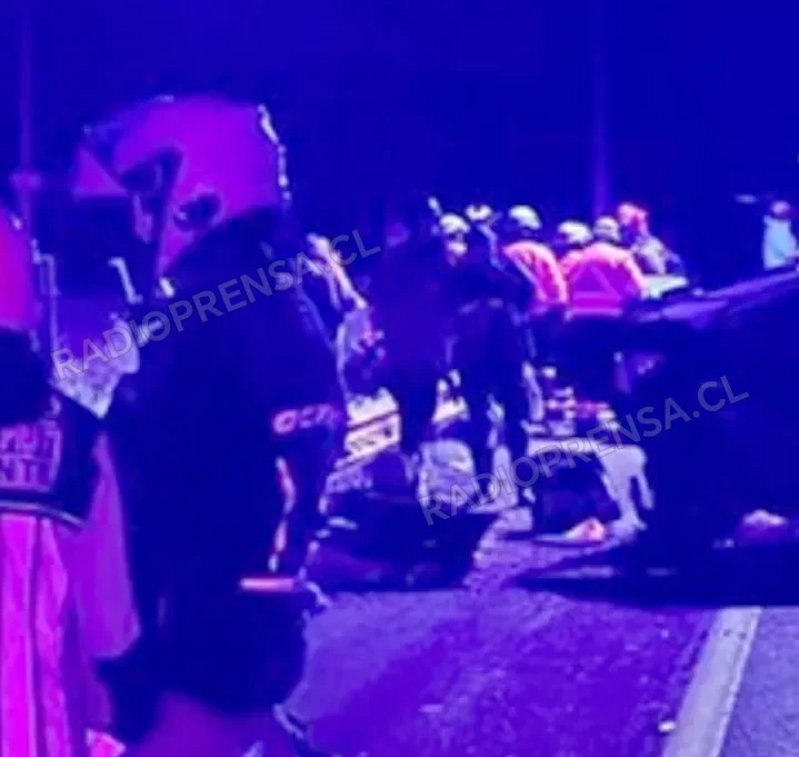 Accidente de tránsito deja dos fallecidos y una persona lesionada en la Ruta 78 sector Puangue