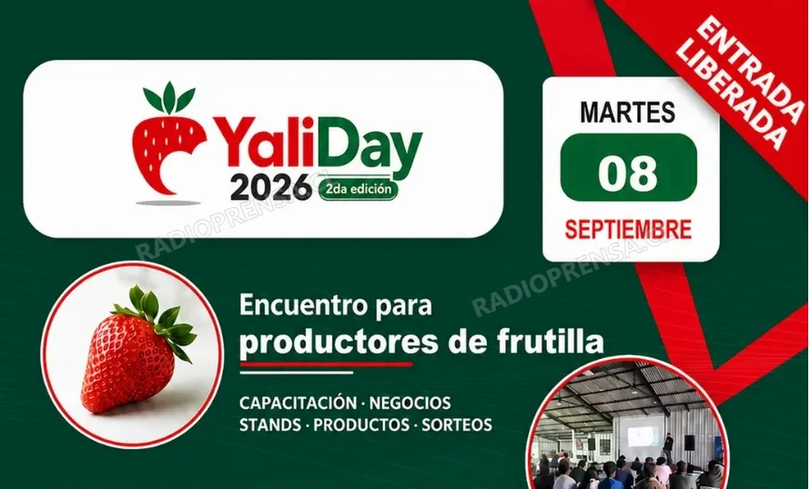 YaliDay 2026 reunirá en San Pedro a más de 100 productores para abordar los principales desafíos del cultivo de frutillas