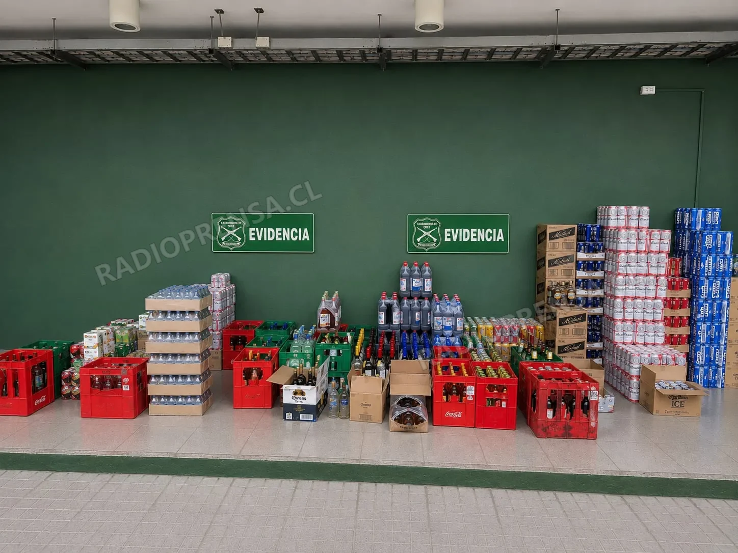 Carabineros de 24ª comisaría de Melipilla realiza decomiso de más de 5 mil bebidas alcohólicas