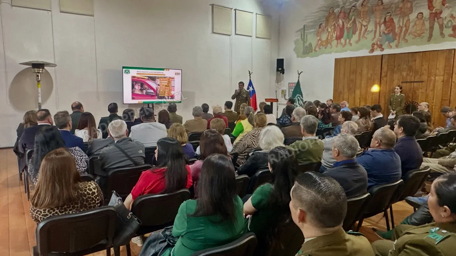 Carabineros destaca disminución de delitos y aumento de detenidos durante Cuenta Pública 2025 en Talagante
