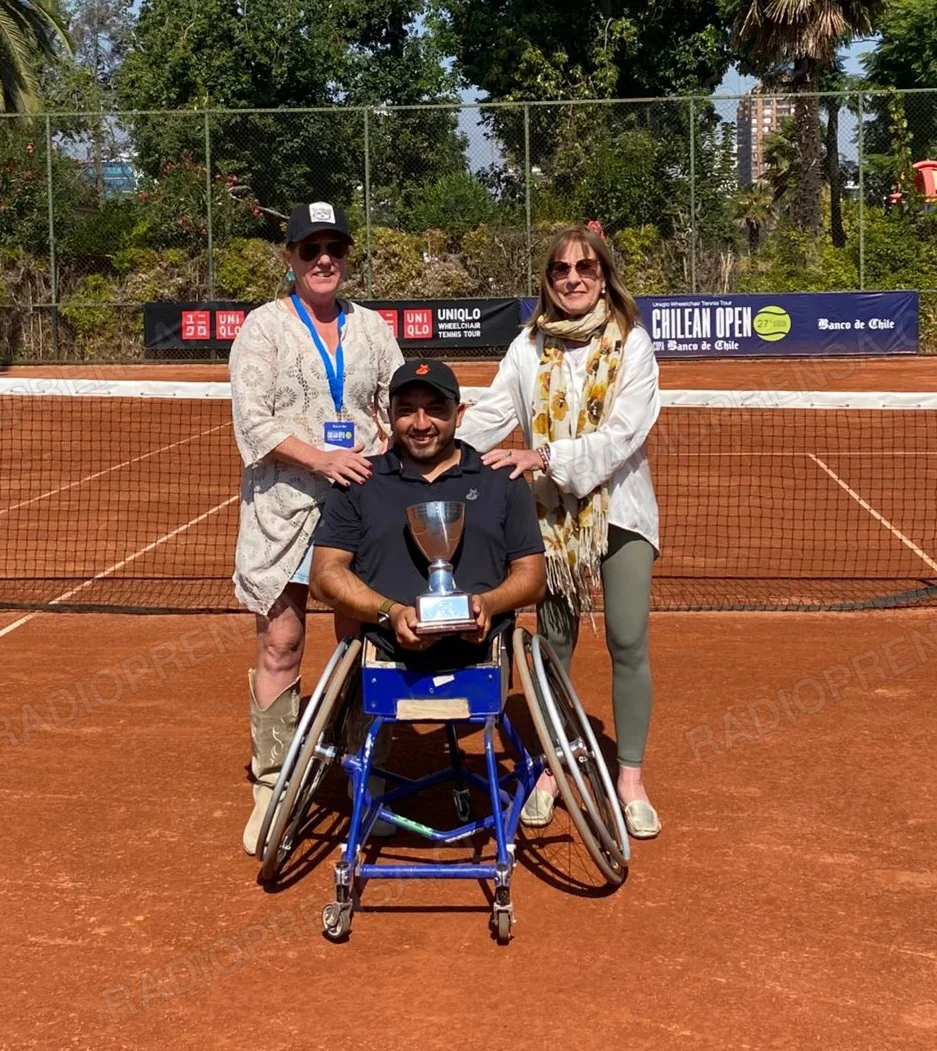 Francisco Cayulef se queda con el abierto de Chile en tenis en silla de ruedas