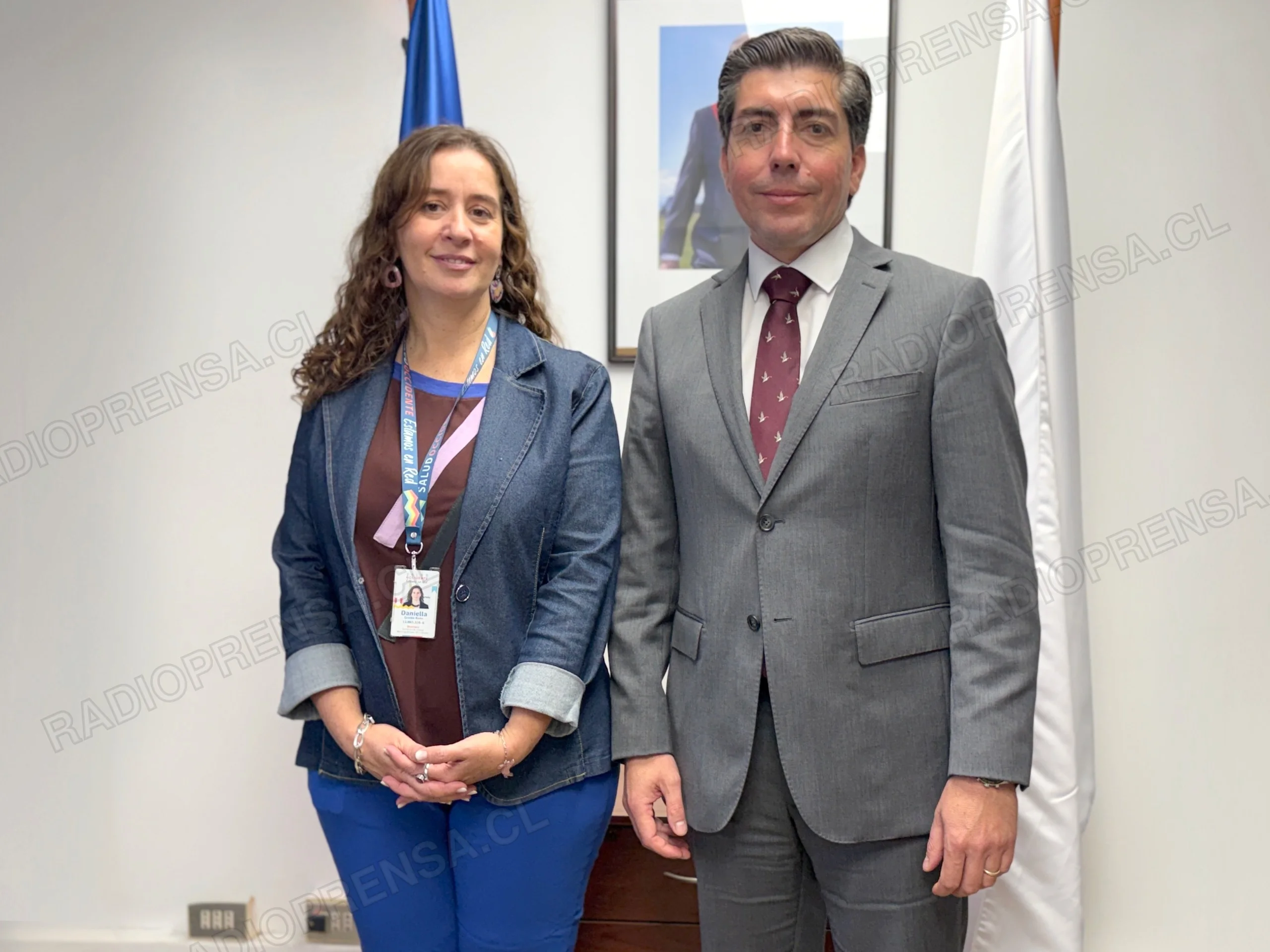 Delegado Libuy y directora de Salud Occidente definen prioridades con foco en inversión e infraestructura en la provincia de Melipilla