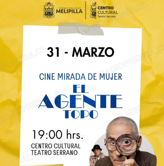 Melipilla cierra el Mes de la Mujer con la proyección gratuita de “El Agente Topo”