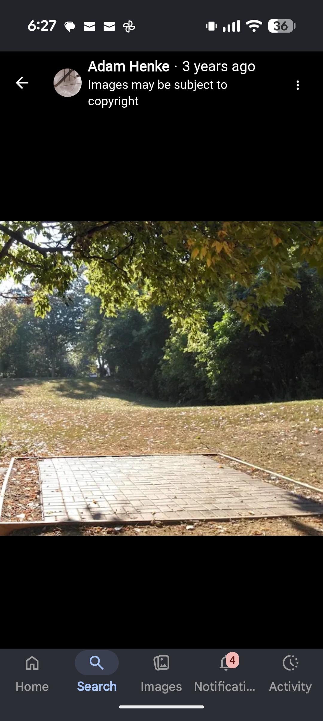 Brockway Park disc golf course in Rosemount, MN
