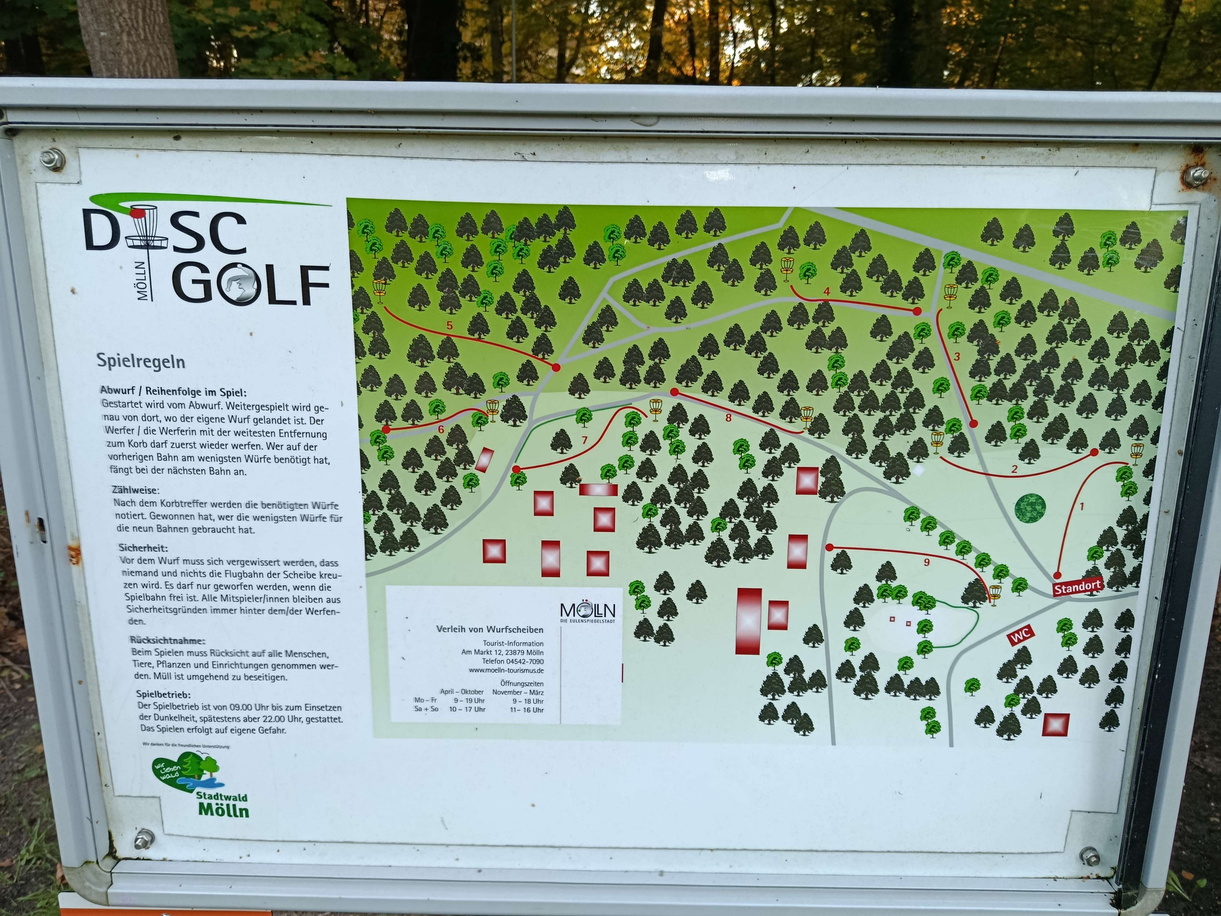 My Course disc golf course in Mölln, Schleswig-Holstein