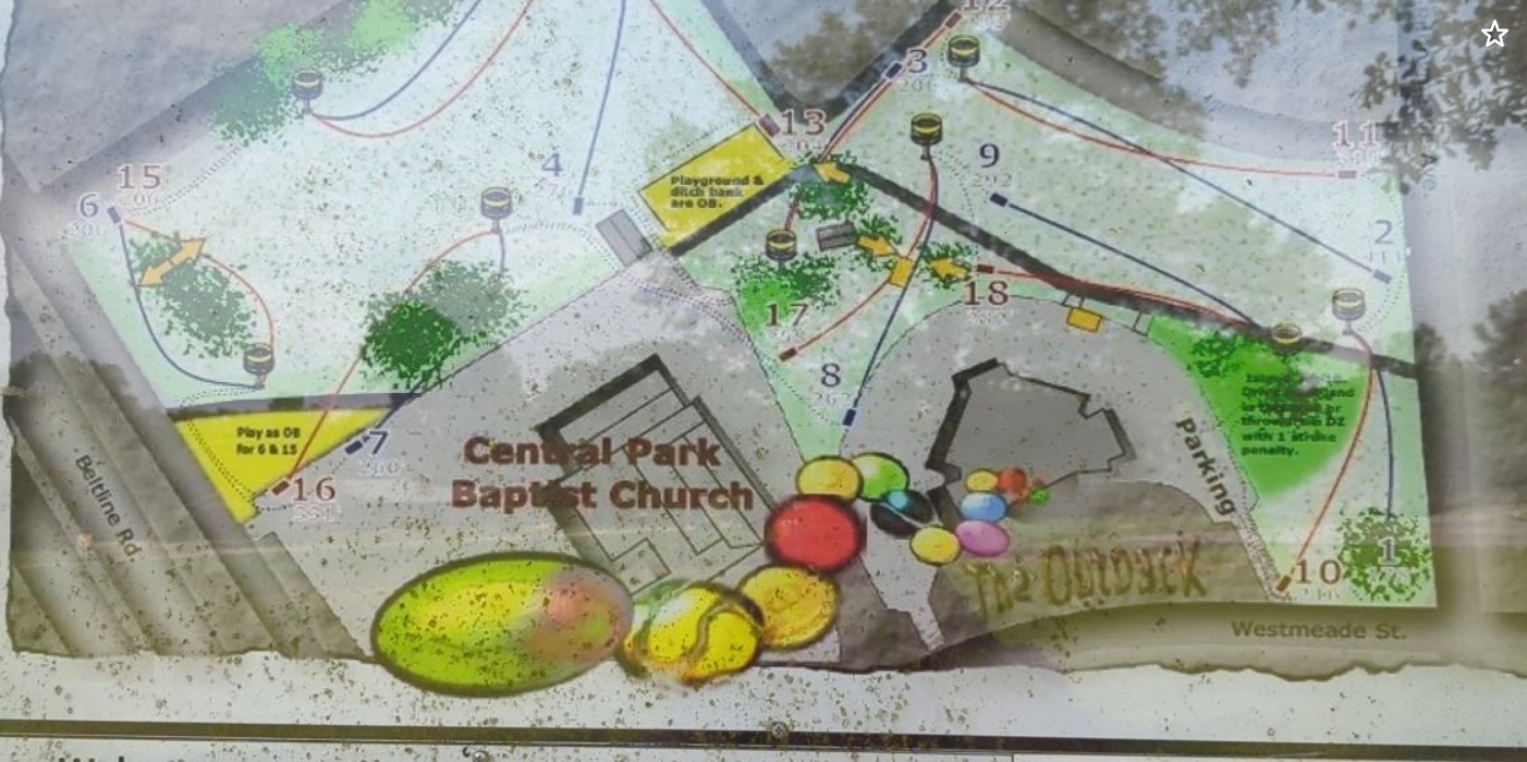 The Outback disc golf course in Decatur, Alabama