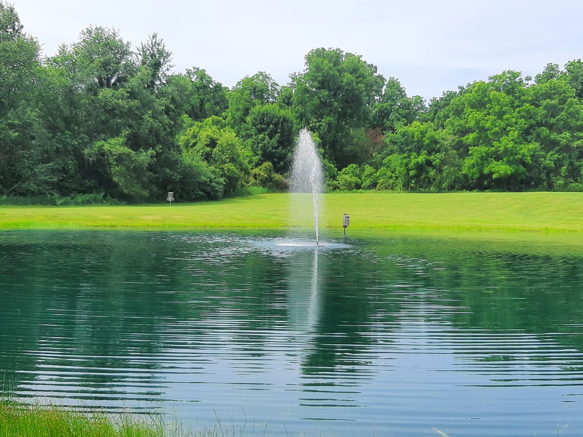 Faith Baptist Church disc golf course in Grass Lake, Michigan