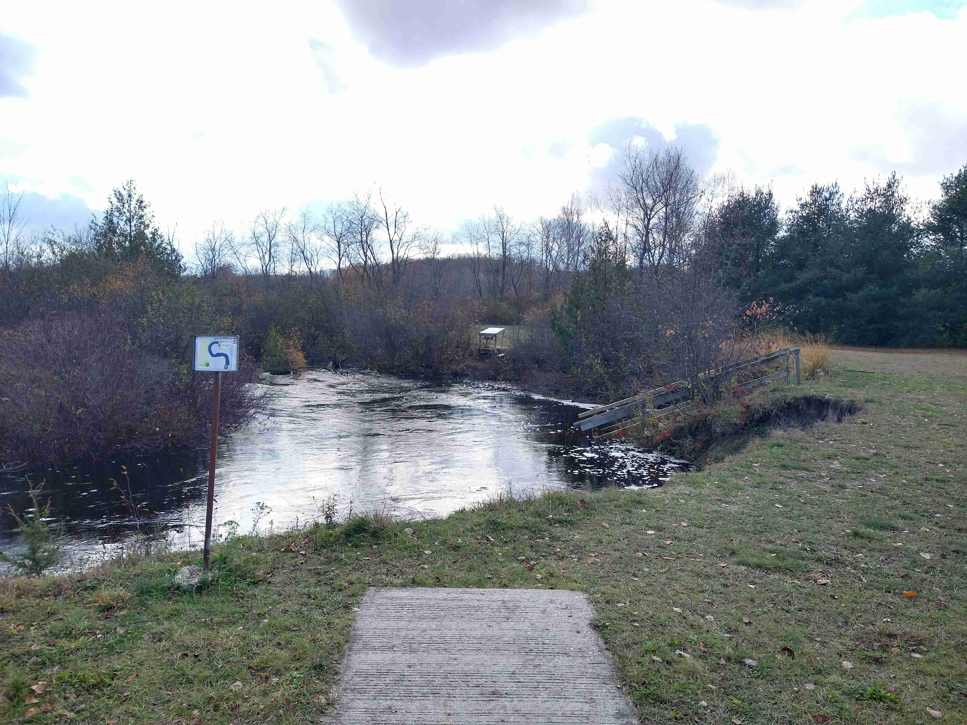 River Road Sports Complex disc golf course in Petoskey, Michigan