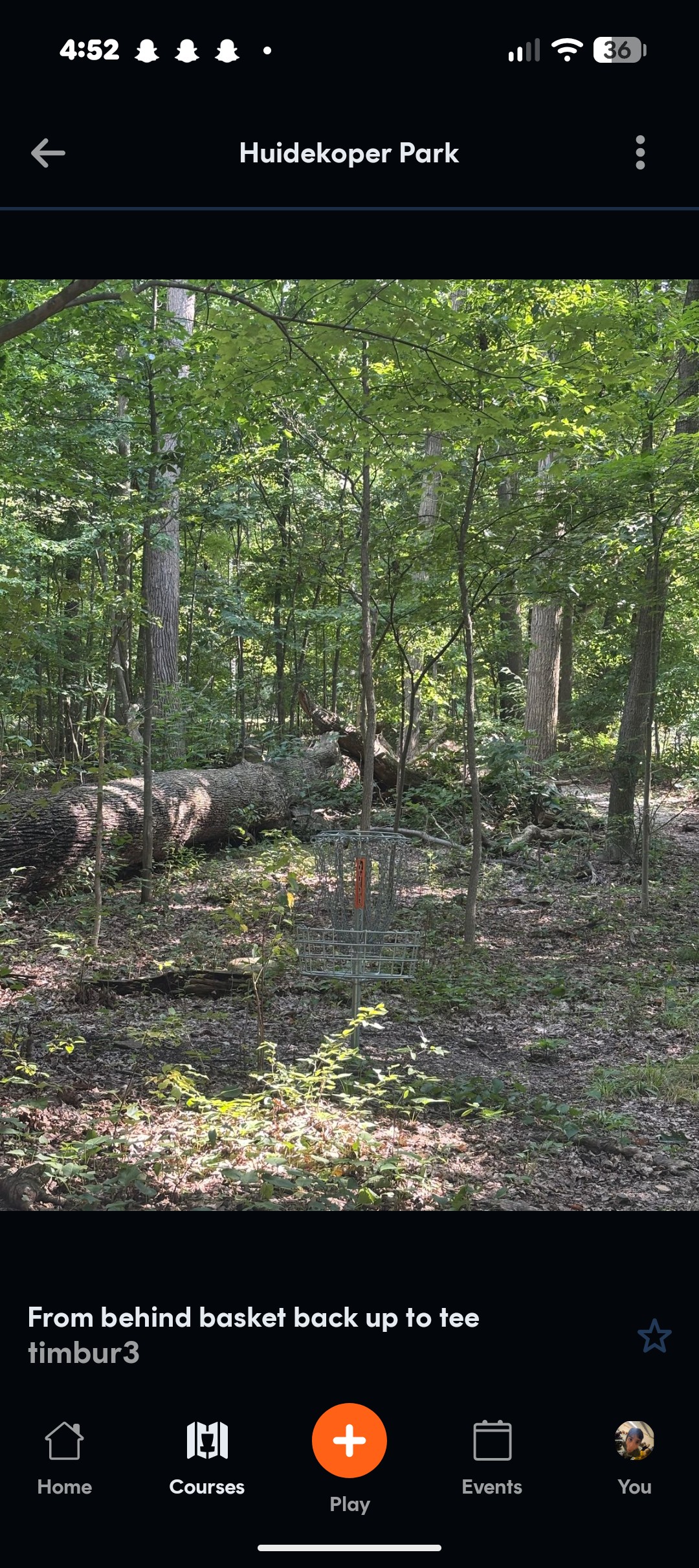 Huidekooper Pitch'n'Putt disc golf course in Meadville, PA