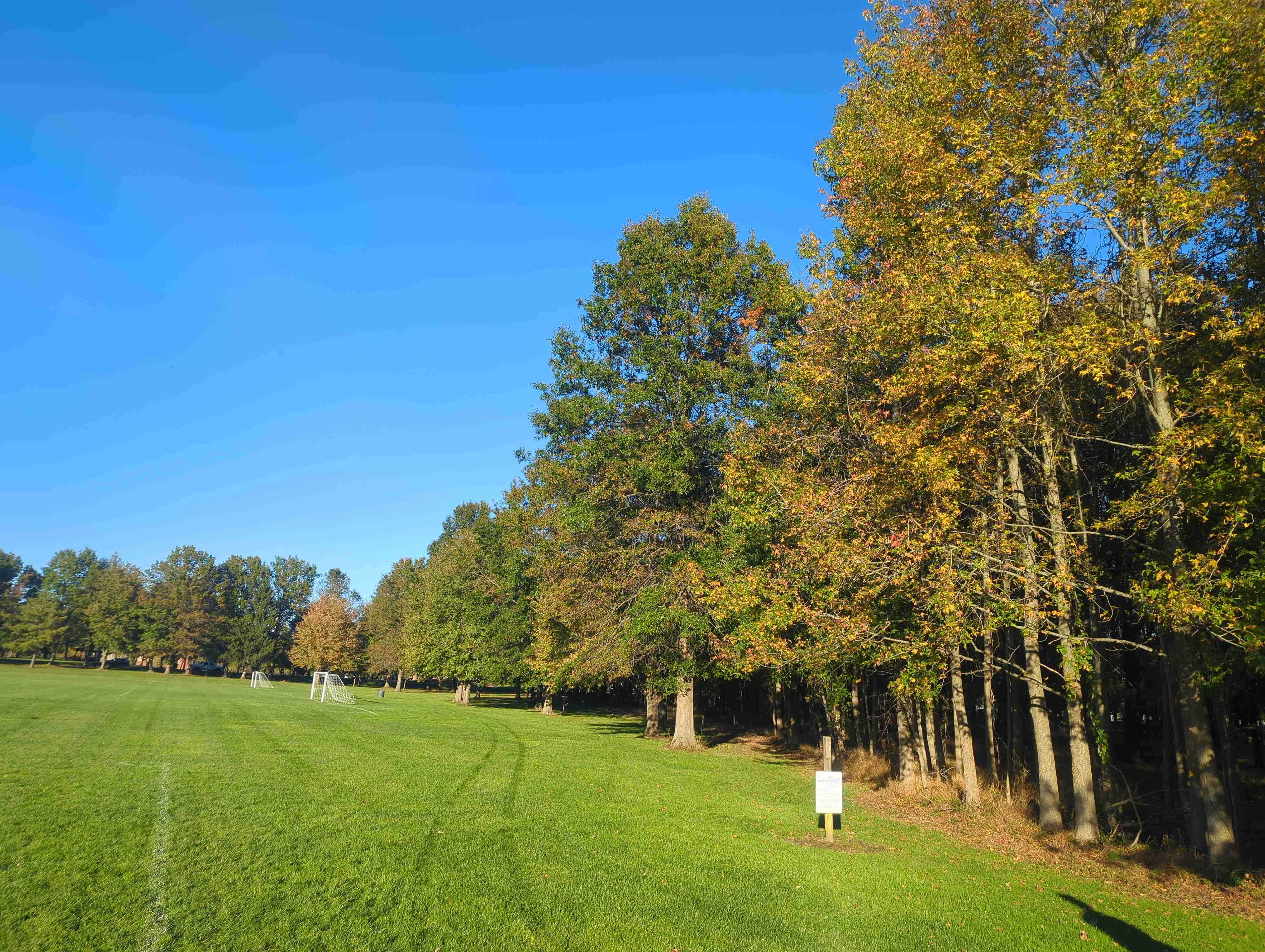 Manalapan Recreation Center disc golf course in Manalapan Township, NJ