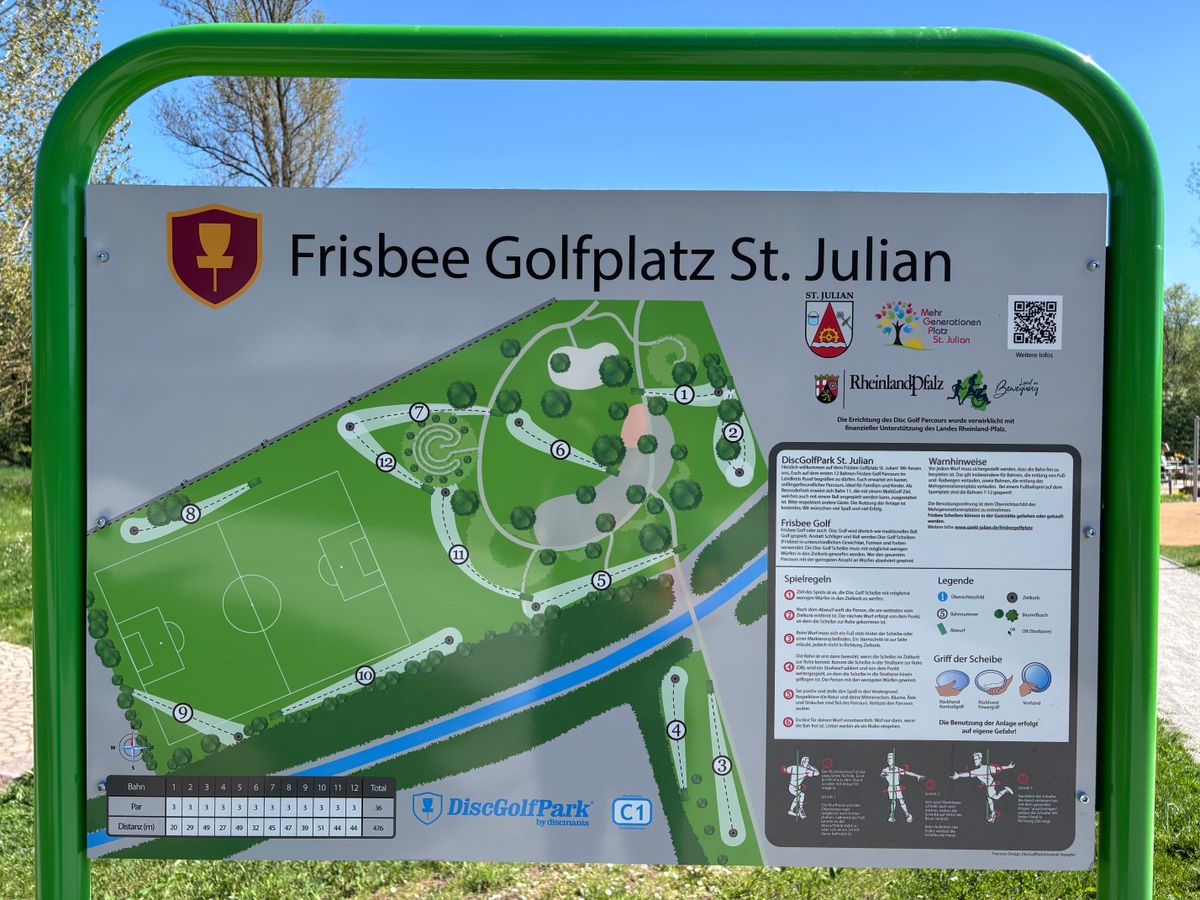 DiscGolfPark St. Julian disc golf course in Sankt Julian, Rhineland-Palatinate