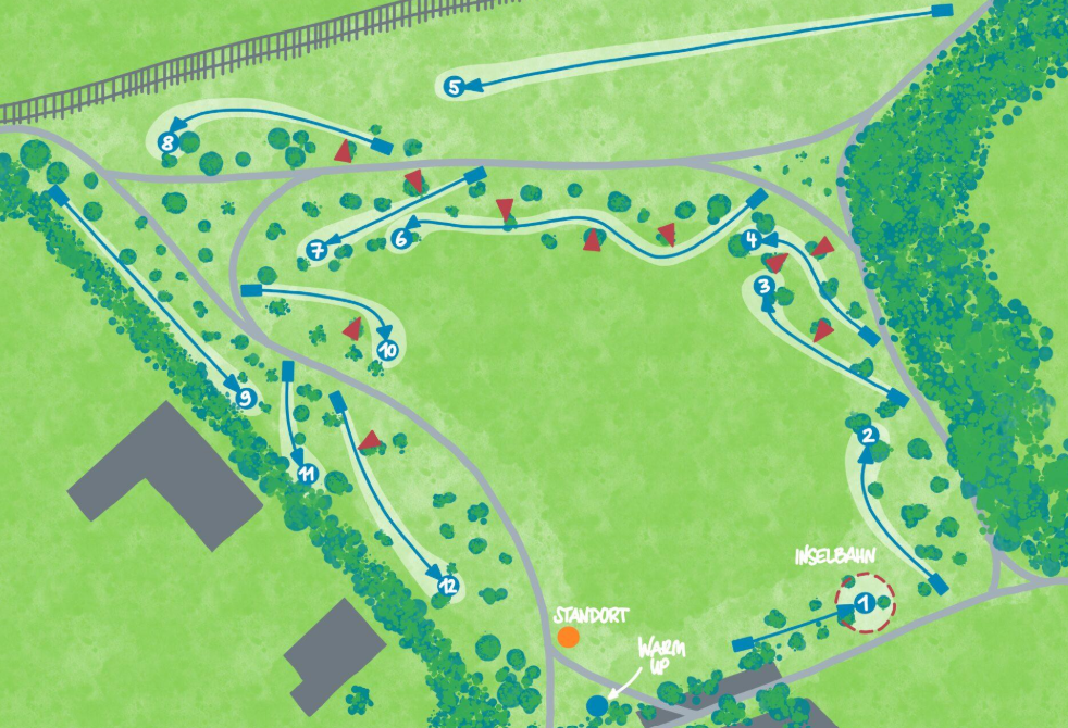 Discgolfpark am Hangar 21 disc golf course in Detmold, North Rhine-Westphalia