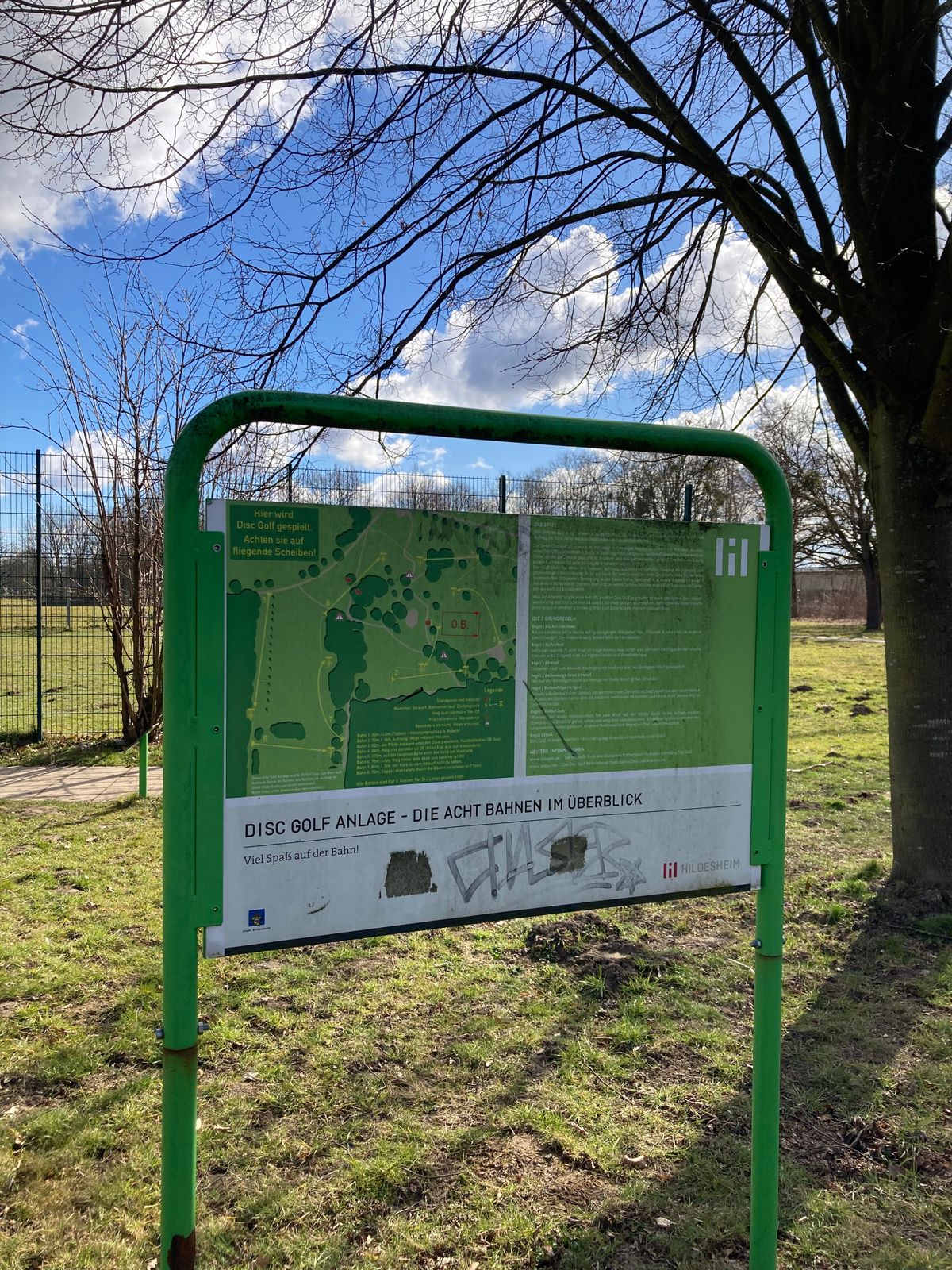 Hildesheim Müggelsee disc golf course in Hildesheim, Lower Saxony