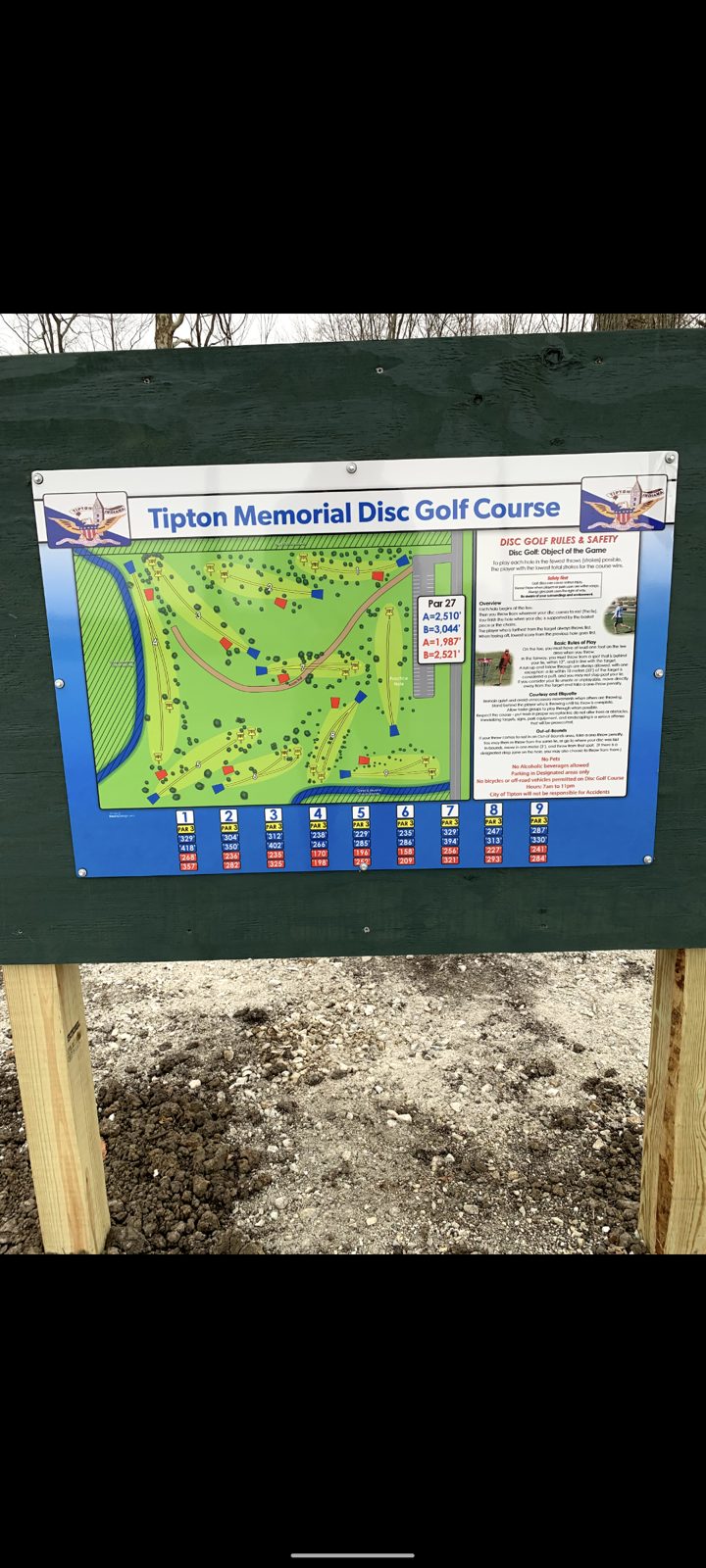 Tipton Memorial Disc Golf Course disc golf course in Tipton, Indiana