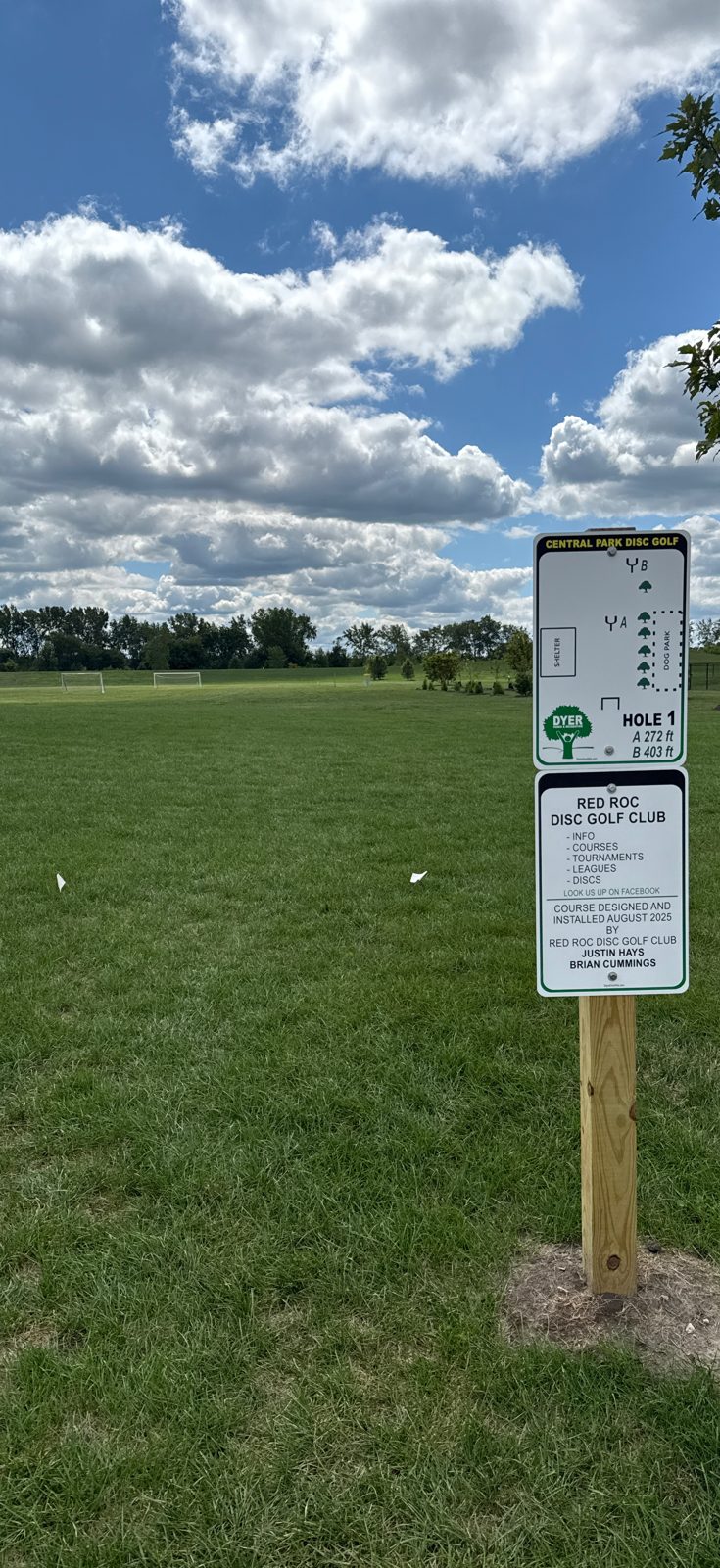 Central Park Disc Golf Course disc golf course in Dyer, Indiana