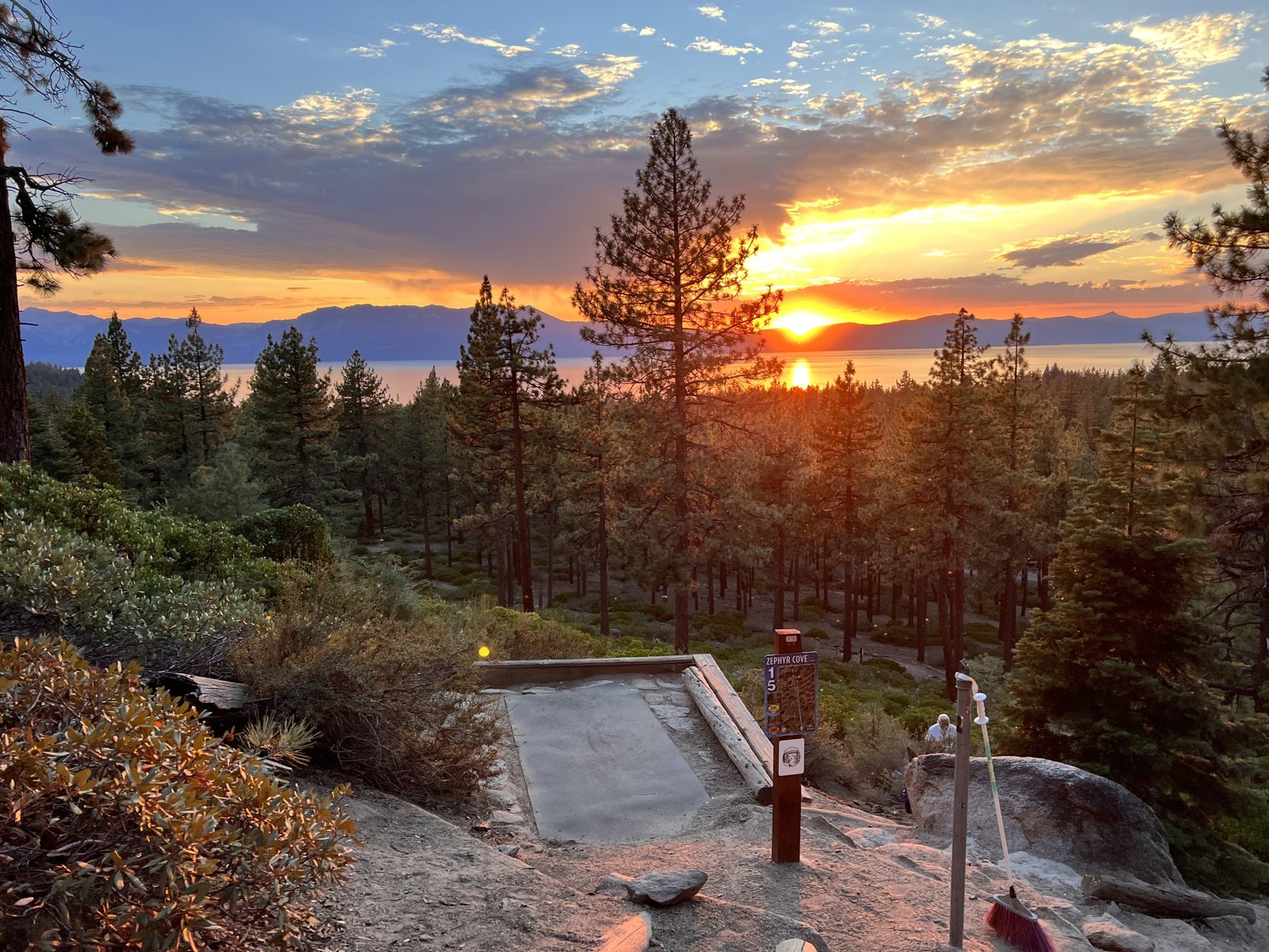 Zephyr Cove Park disc golf course in Glenbrook, Nevada
