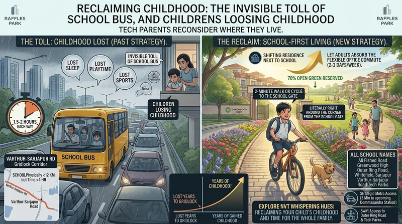 The Toll of the School Bus:How Blr Traffic is Stealing Childhoods
