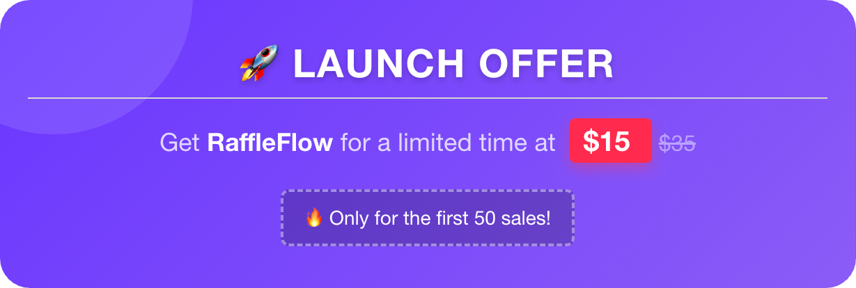 RaffleFlow - HTML5 Raffle, Lottery & Giveaway System with WhatsApp