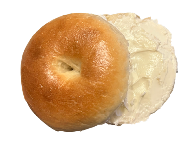 クリームチーズのベーグルサンド